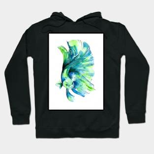 Betta Fish Green Hoodie